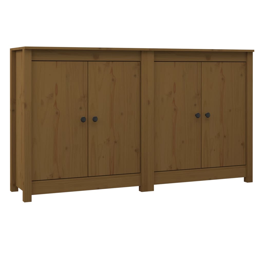 2 st Dressoirs 70x35x80 cm massief grenenhout honingbruin Dressoirs & buffetkasten | Creëer jouw Trendy Thuis | Gratis bezorgd & Retour | Trendy.nl