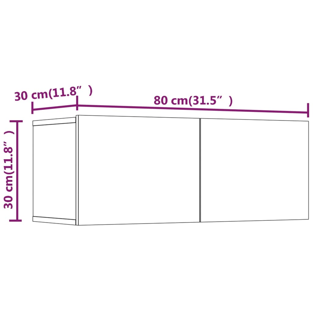 4-delige Tv-meubelset bewerkt hout zwart Tv-meubels | Creëer jouw Trendy Thuis | Gratis bezorgd & Retour | Trendy.nl