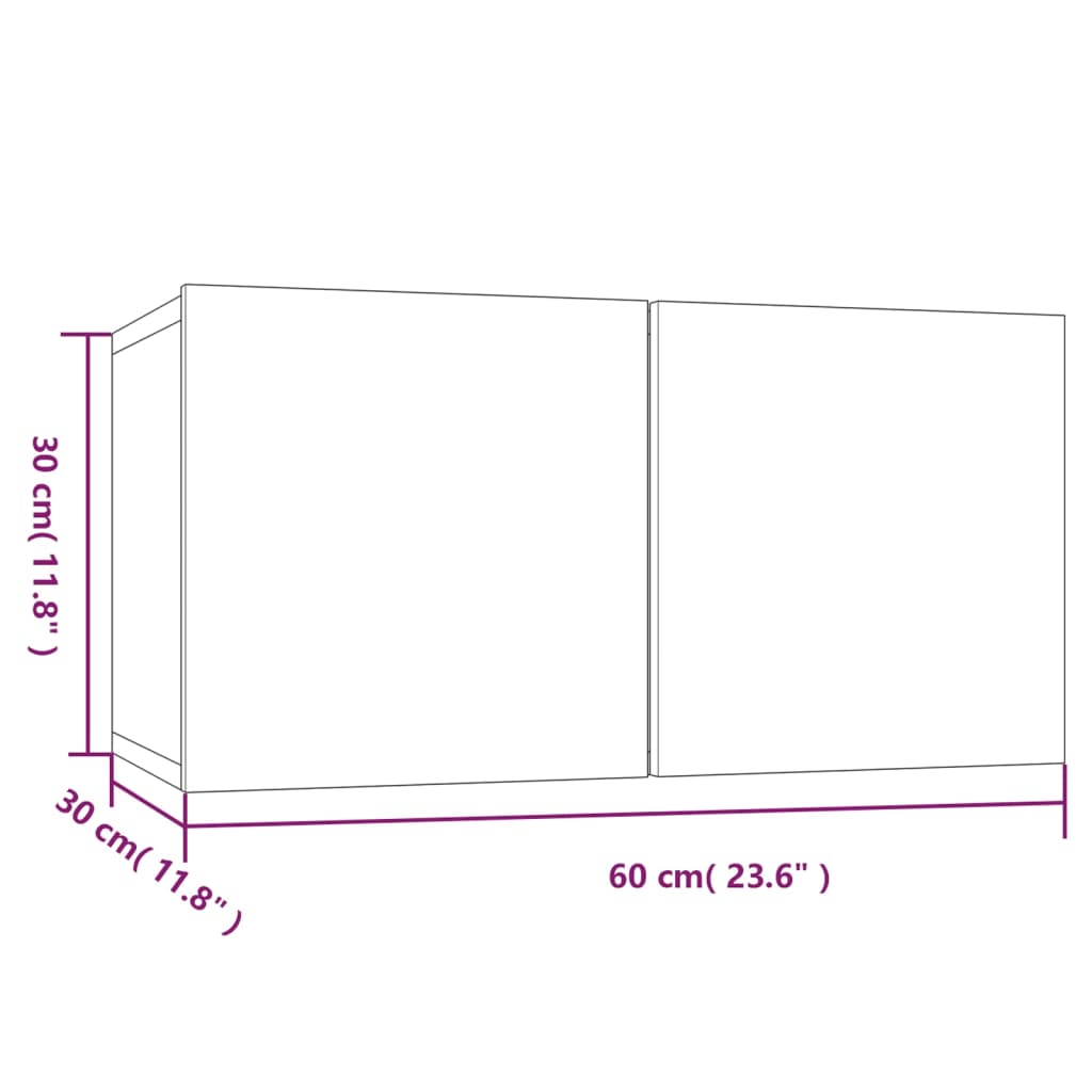 4-delige Tv-meubelset bewerkt hout zwart Tv-meubels | Creëer jouw Trendy Thuis | Gratis bezorgd & Retour | Trendy.nl