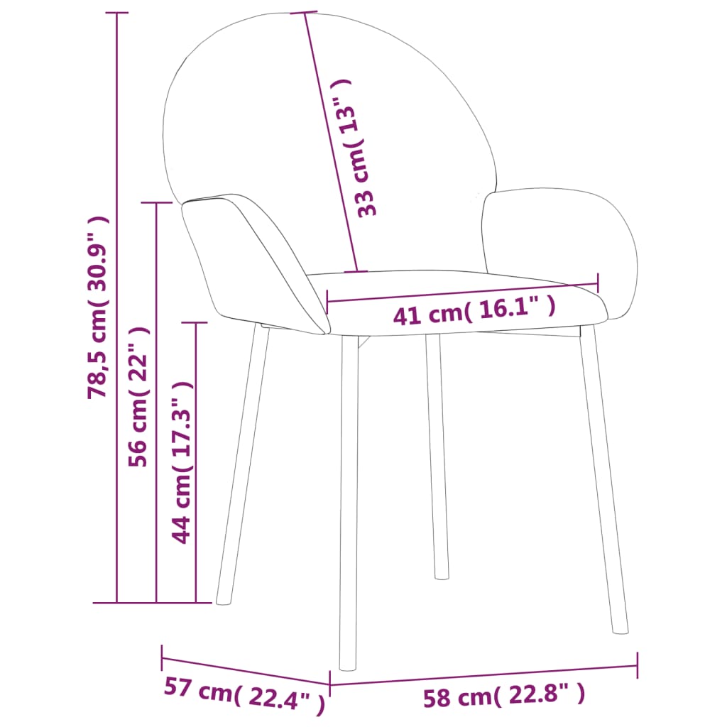 Eetkamerstoelen 2 st kunstleer crèmekleurig Eetkamerstoelen | Creëer jouw Trendy Thuis | Gratis bezorgd & Retour | Trendy.nl