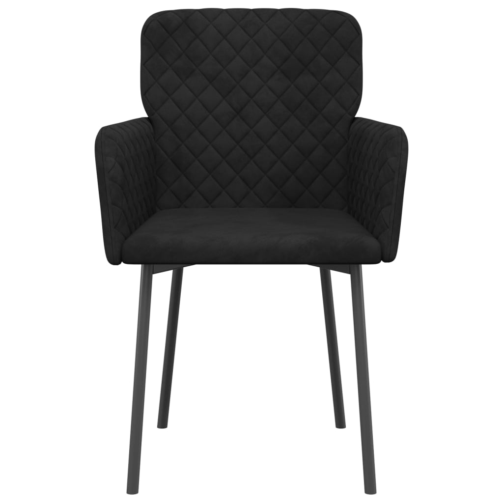 Eetkamerstoelen 2 st fluweel zwart Eetkamerstoelen | Creëer jouw Trendy Thuis | Gratis bezorgd & Retour | Trendy.nl