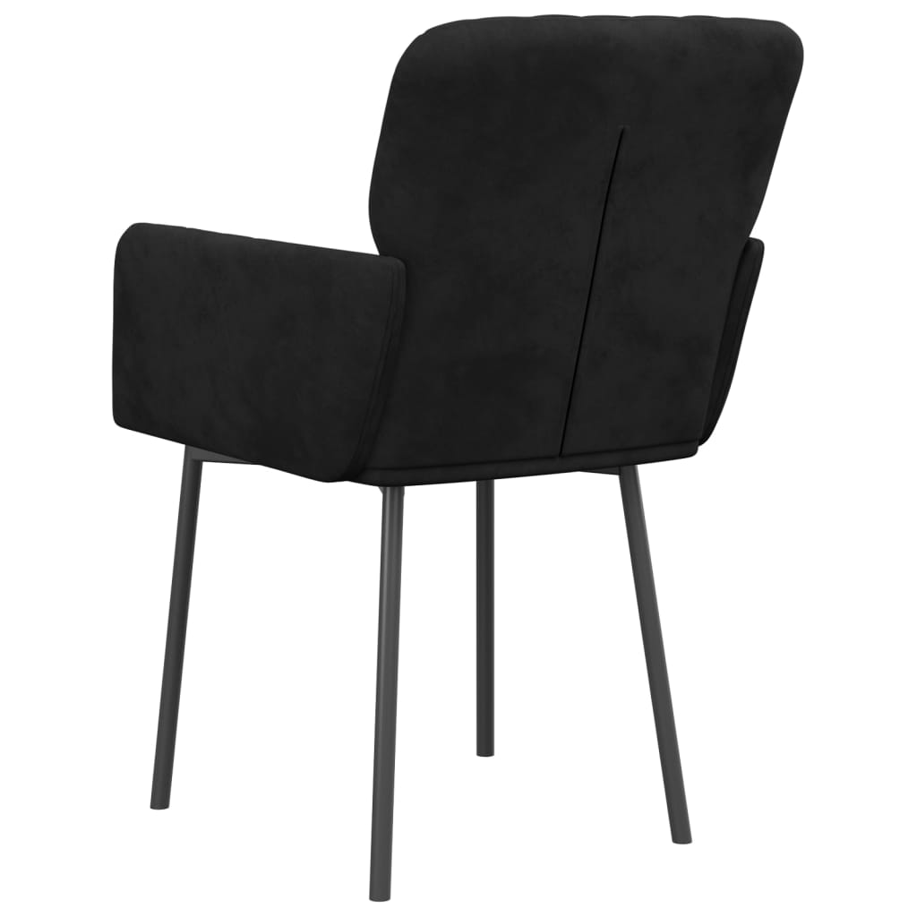 Eetkamerstoelen 2 st fluweel zwart Eetkamerstoelen | Creëer jouw Trendy Thuis | Gratis bezorgd & Retour | Trendy.nl