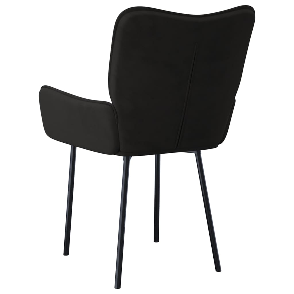 Eetkamerstoelen 2 st fluweel zwart Eetkamerstoelen | Creëer jouw Trendy Thuis | Gratis bezorgd & Retour | Trendy.nl