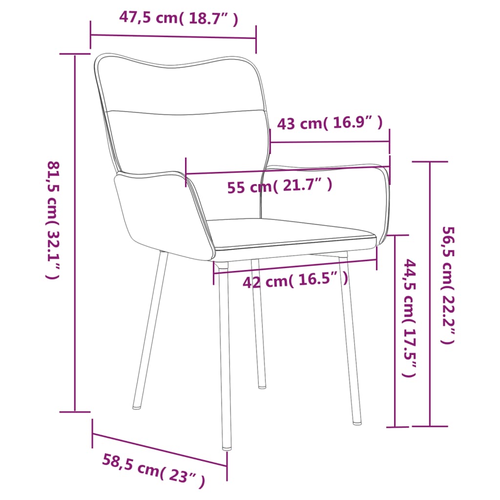 Eetkamerstoelen 2 st fluweel zwart Eetkamerstoelen | Creëer jouw Trendy Thuis | Gratis bezorgd & Retour | Trendy.nl