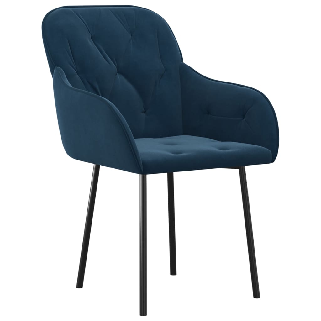 Eetkamerstoelen 2 st fluweel blauw Eetkamerstoelen | Creëer jouw Trendy Thuis | Gratis bezorgd & Retour | Trendy.nl