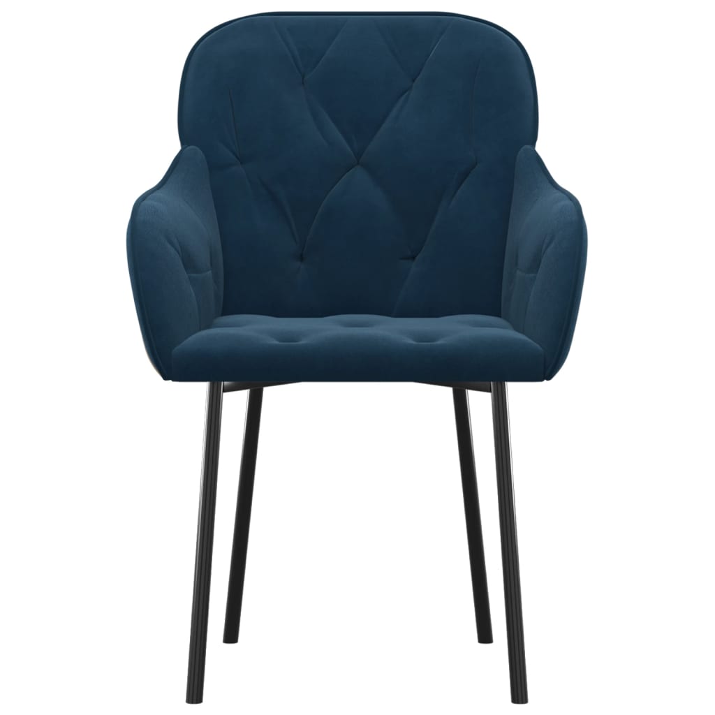 Eetkamerstoelen 2 st fluweel blauw Eetkamerstoelen | Creëer jouw Trendy Thuis | Gratis bezorgd & Retour | Trendy.nl