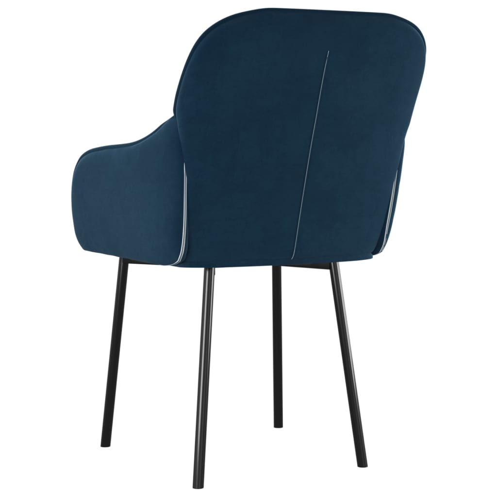 Eetkamerstoelen 2 st fluweel blauw Eetkamerstoelen | Creëer jouw Trendy Thuis | Gratis bezorgd & Retour | Trendy.nl