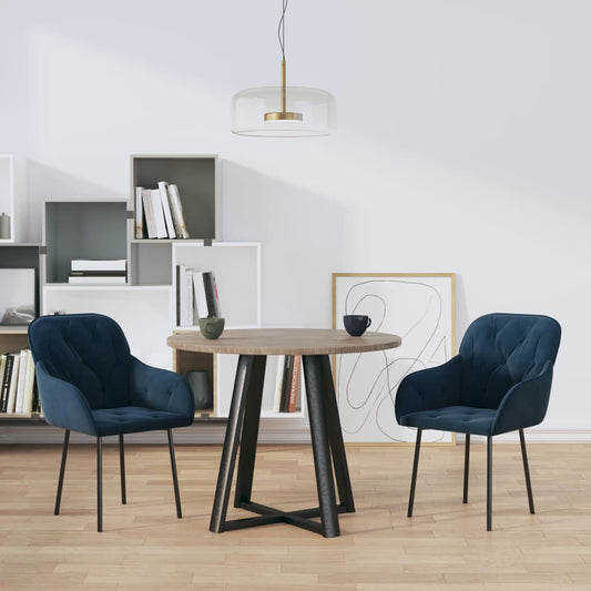 Eetkamerstoelen 2 st fluweel blauw Eetkamerstoelen | Creëer jouw Trendy Thuis | Gratis bezorgd & Retour | Trendy.nl