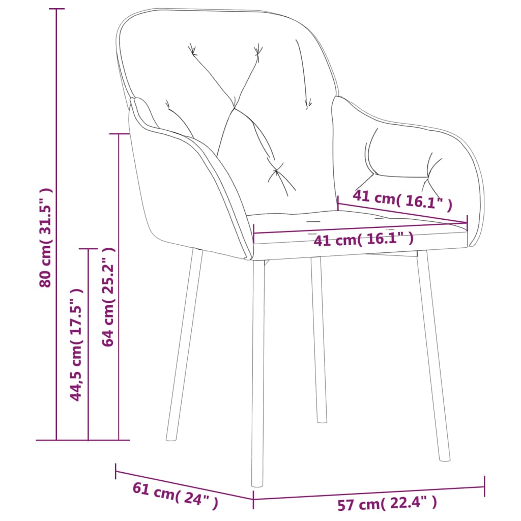 Eetkamerstoelen 2 st fluweel donkergrijs Eetkamerstoelen | Creëer jouw Trendy Thuis | Gratis bezorgd & Retour | Trendy.nl