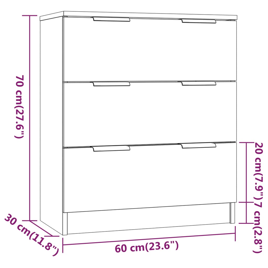 3 st Dressoirs bewerkt hout wit Dressoirs & buffetkasten | Creëer jouw Trendy Thuis | Gratis bezorgd & Retour | Trendy.nl