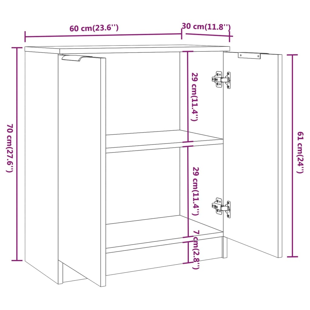 3 st Dressoirs bewerkt hout sonoma eikenkleurig Dressoirs & buffetkasten | Creëer jouw Trendy Thuis | Gratis bezorgd & Retour | Trendy.nl