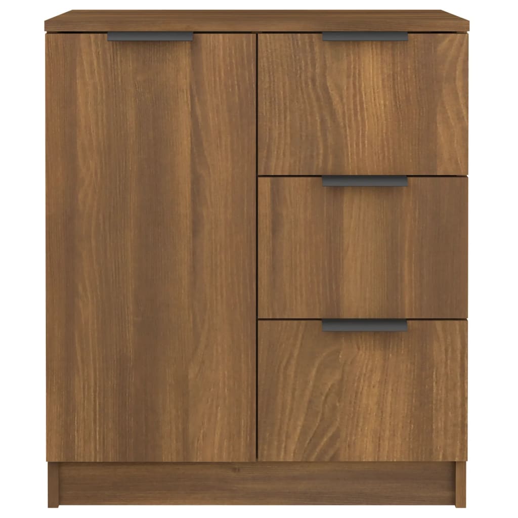 Dressoirs 2 st 60x30x70 cm bewerkt hout bruineikenkleurig Dressoirs & buffetkasten | Creëer jouw Trendy Thuis | Gratis bezorgd & Retour | Trendy.nl