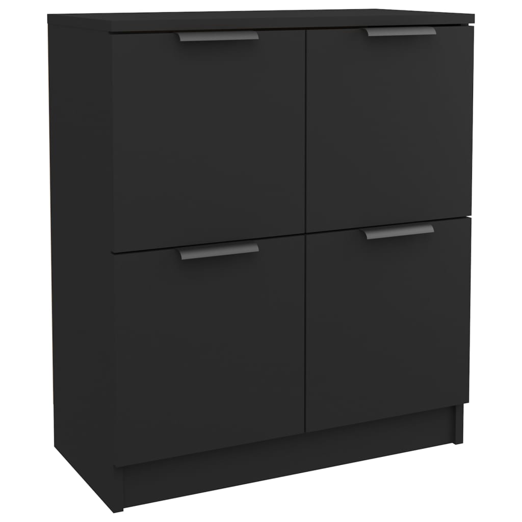 Dressoirs 2 st 60x30x70 cm bewerkt hout zwart Dressoirs & buffetkasten | Creëer jouw Trendy Thuis | Gratis bezorgd & Retour | Trendy.nl