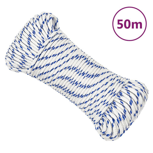 Boot touw 5 mm 50 m polypropyleen wit Touw | Creëer jouw Trendy Thuis | Gratis bezorgd & Retour | Trendy.nl