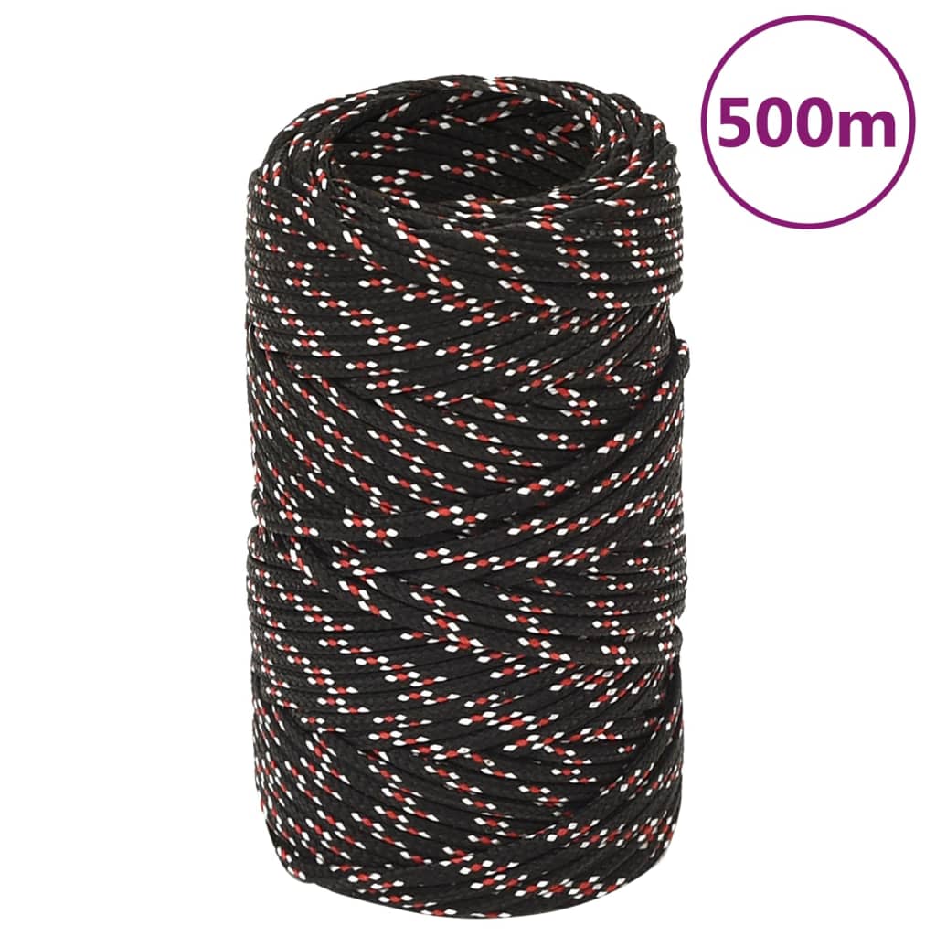 Boot touw 2 mm 500 m polypropyleen zwart Touw | Creëer jouw Trendy Thuis | Gratis bezorgd & Retour | Trendy.nl