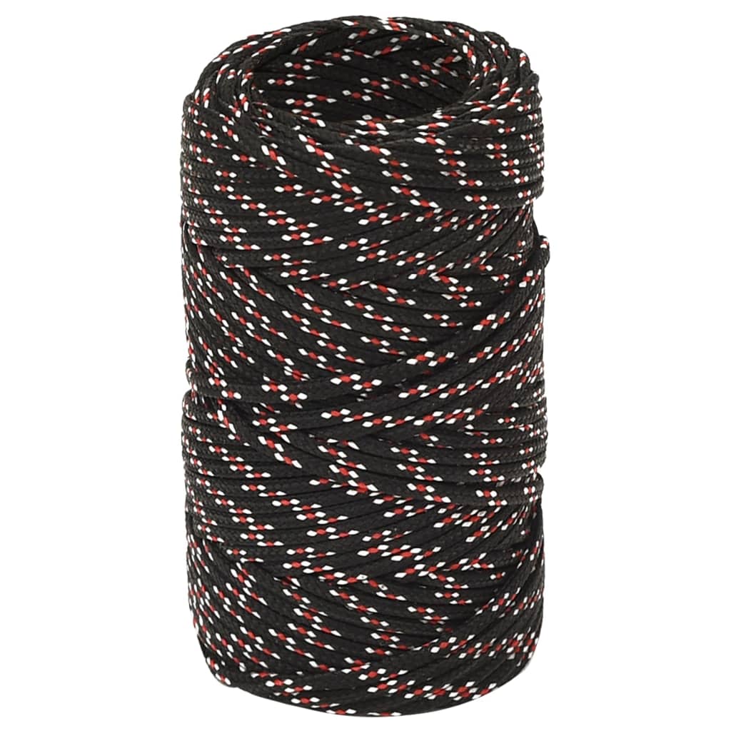 Boot touw 2 mm 500 m polypropyleen zwart Touw | Creëer jouw Trendy Thuis | Gratis bezorgd & Retour | Trendy.nl