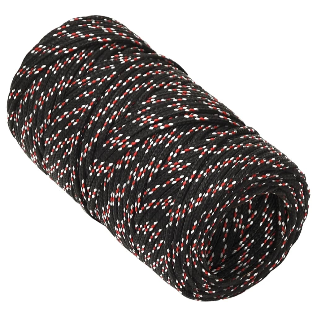 Boot touw 2 mm 500 m polypropyleen zwart Touw | Creëer jouw Trendy Thuis | Gratis bezorgd & Retour | Trendy.nl