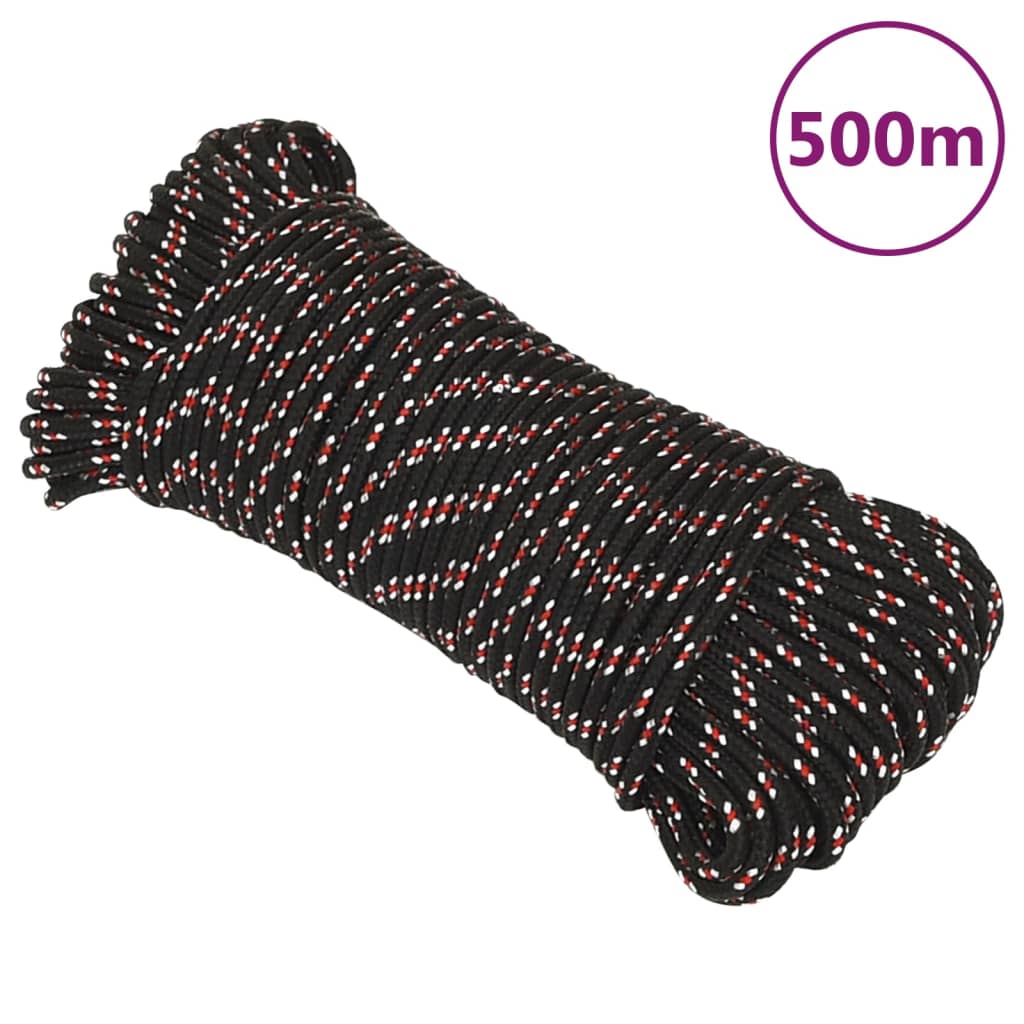 Boot touw 4 mm 500 m polypropyleen zwart Touw | Creëer jouw Trendy Thuis | Gratis bezorgd & Retour | Trendy.nl