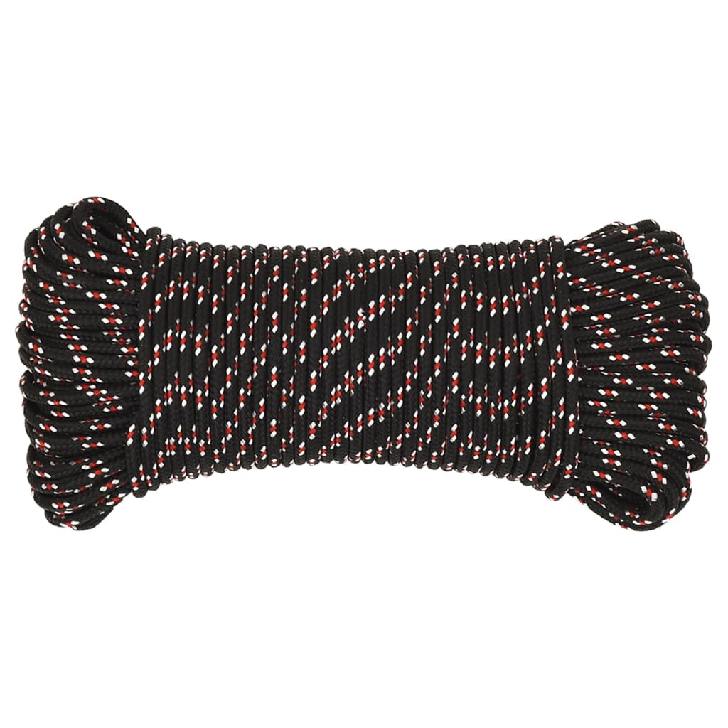 Boot touw 4 mm 500 m polypropyleen zwart Touw | Creëer jouw Trendy Thuis | Gratis bezorgd & Retour | Trendy.nl