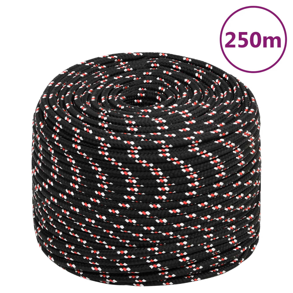 Boot touw 6 mm 250 m polypropyleen zwart Touw | Creëer jouw Trendy Thuis | Gratis bezorgd & Retour | Trendy.nl