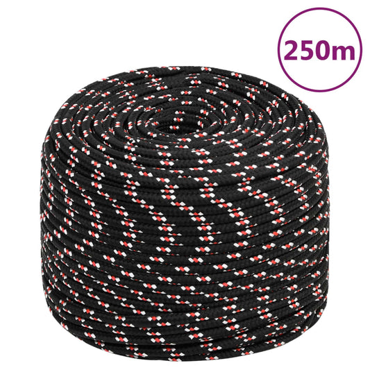 Boot touw 6 mm 250 m polypropyleen zwart Touw | Creëer jouw Trendy Thuis | Gratis bezorgd & Retour | Trendy.nl