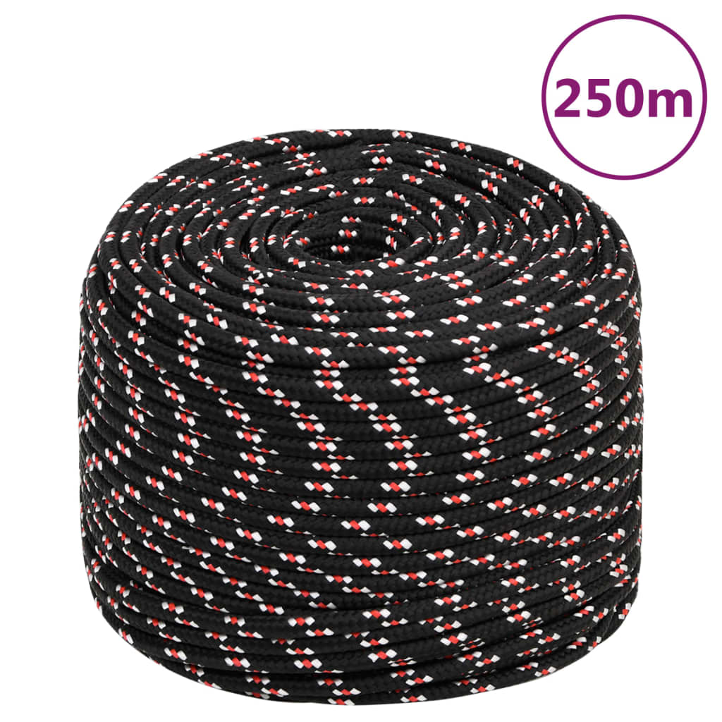 Boot touw 8 mm 250 m polypropyleen zwart Touw | Creëer jouw Trendy Thuis | Gratis bezorgd & Retour | Trendy.nl