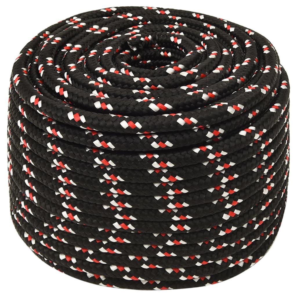 Boot touw 12 mm 25 m polypropyleen zwart Touw | Creëer jouw Trendy Thuis | Gratis bezorgd & Retour | Trendy.nl