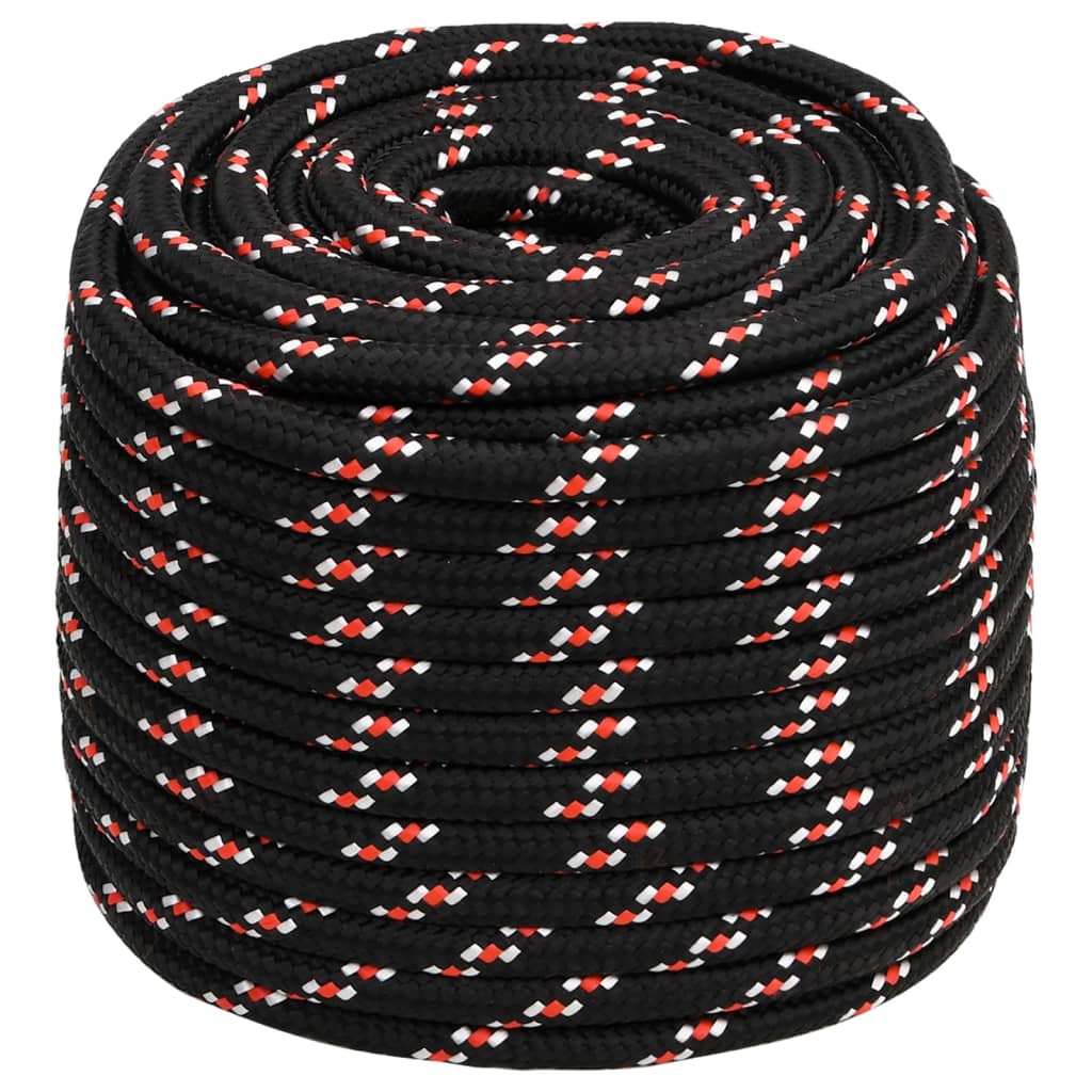 Boot touw 16 mm 25 m polypropyleen zwart Touw | Creëer jouw Trendy Thuis | Gratis bezorgd & Retour | Trendy.nl