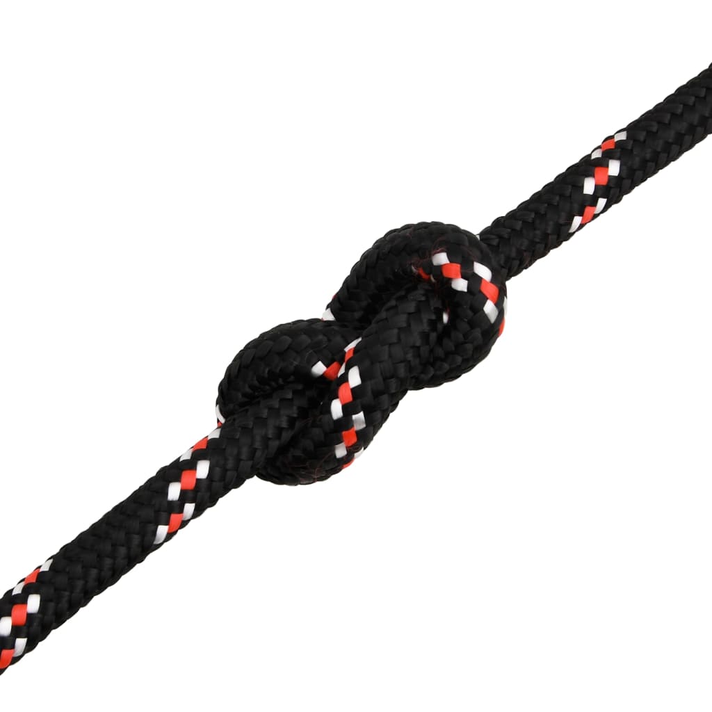 Boot touw 16 mm 25 m polypropyleen zwart Touw | Creëer jouw Trendy Thuis | Gratis bezorgd & Retour | Trendy.nl