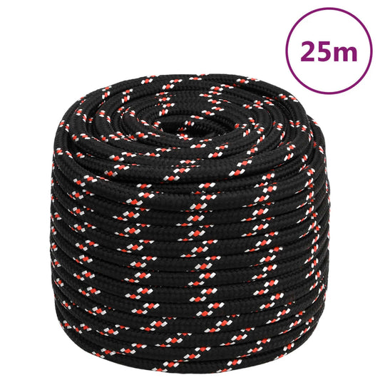 Boot touw 18 mm 25 m polypropyleen zwart Touw | Creëer jouw Trendy Thuis | Gratis bezorgd & Retour | Trendy.nl