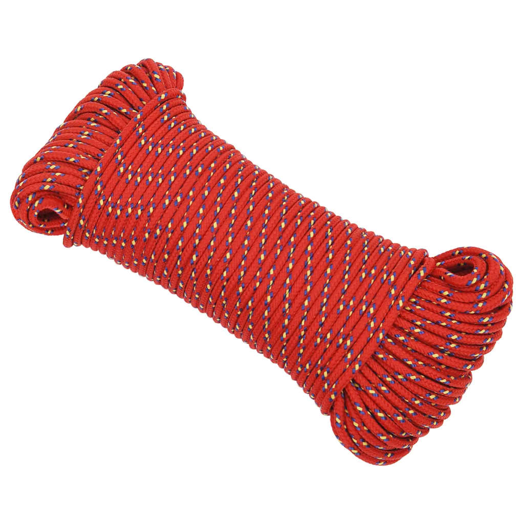 Boottouw 3 mm 250 m polypropyleen rood Touw | Creëer jouw Trendy Thuis | Gratis bezorgd & Retour | Trendy.nl