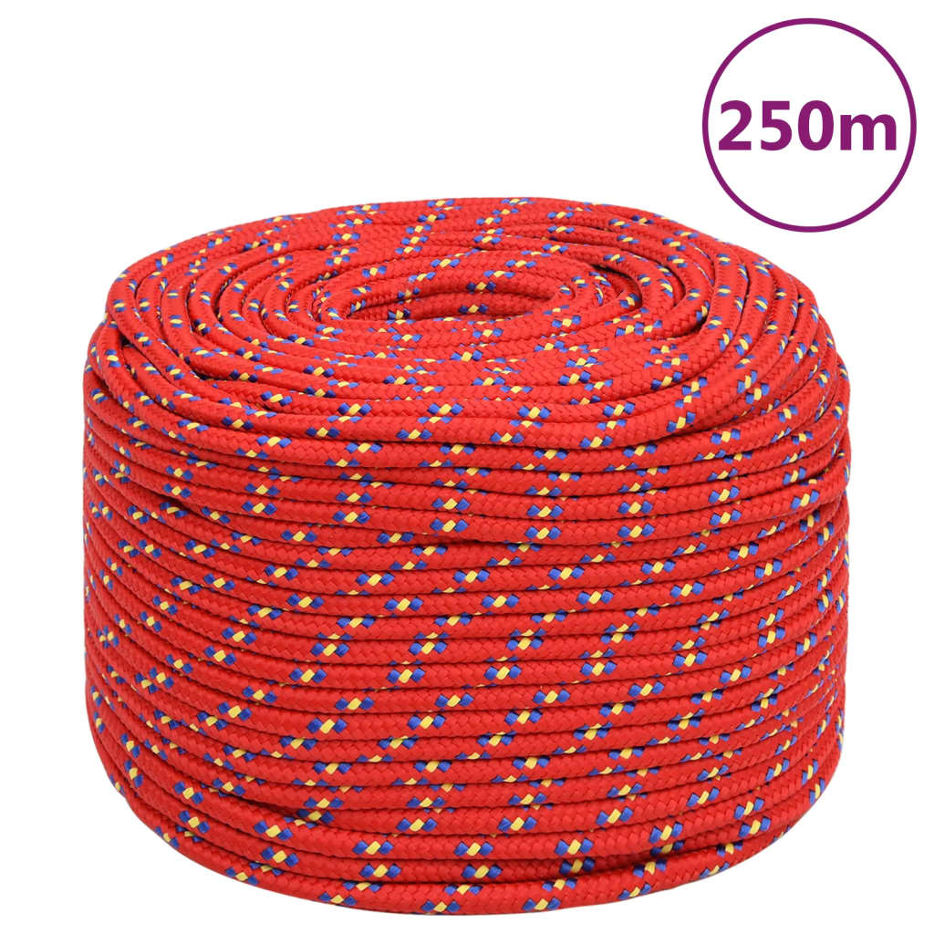 Boottouw 8 mm 250 m polypropyleen rood Touw | Creëer jouw Trendy Thuis | Gratis bezorgd & Retour | Trendy.nl