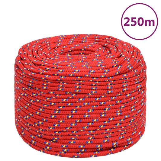 Boottouw 8 mm 250 m polypropyleen rood Touw | Creëer jouw Trendy Thuis | Gratis bezorgd & Retour | Trendy.nl