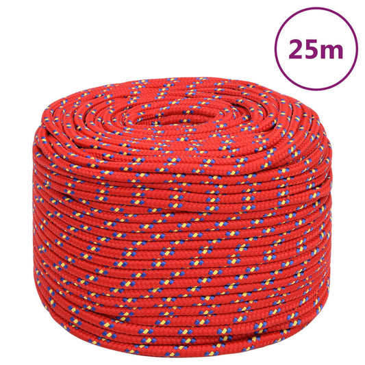 Boottouw 10 mm 25 m polypropyleen rood Touw | Creëer jouw Trendy Thuis | Gratis bezorgd & Retour | Trendy.nl