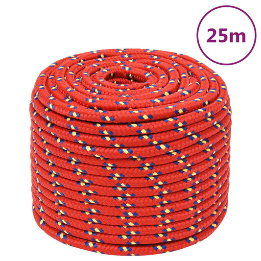 Boottouw 12 mm 25 m polypropyleen rood Touw | Creëer jouw Trendy Thuis | Gratis bezorgd & Retour | Trendy.nl