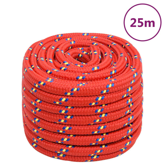 Boottouw 20 mm 25 m polypropyleen rood Touw | Creëer jouw Trendy Thuis | Gratis bezorgd & Retour | Trendy.nl