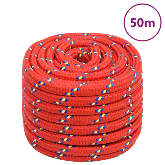 Boottouw 20 mm 50 m polypropyleen rood Touw | Creëer jouw Trendy Thuis | Gratis bezorgd & Retour | Trendy.nl