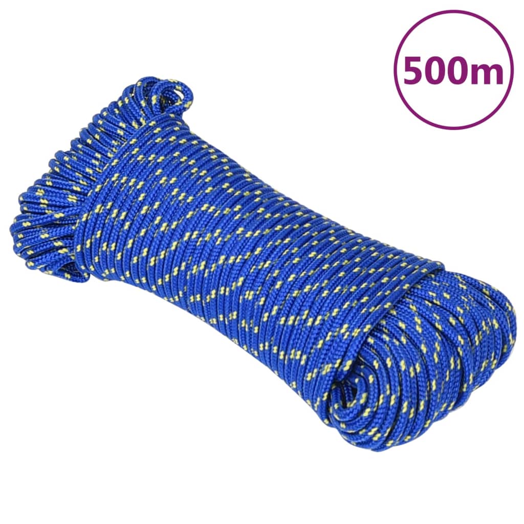 Boottouw 3 mm 500 m polypropyleen blauw Touw | Creëer jouw Trendy Thuis | Gratis bezorgd & Retour | Trendy.nl