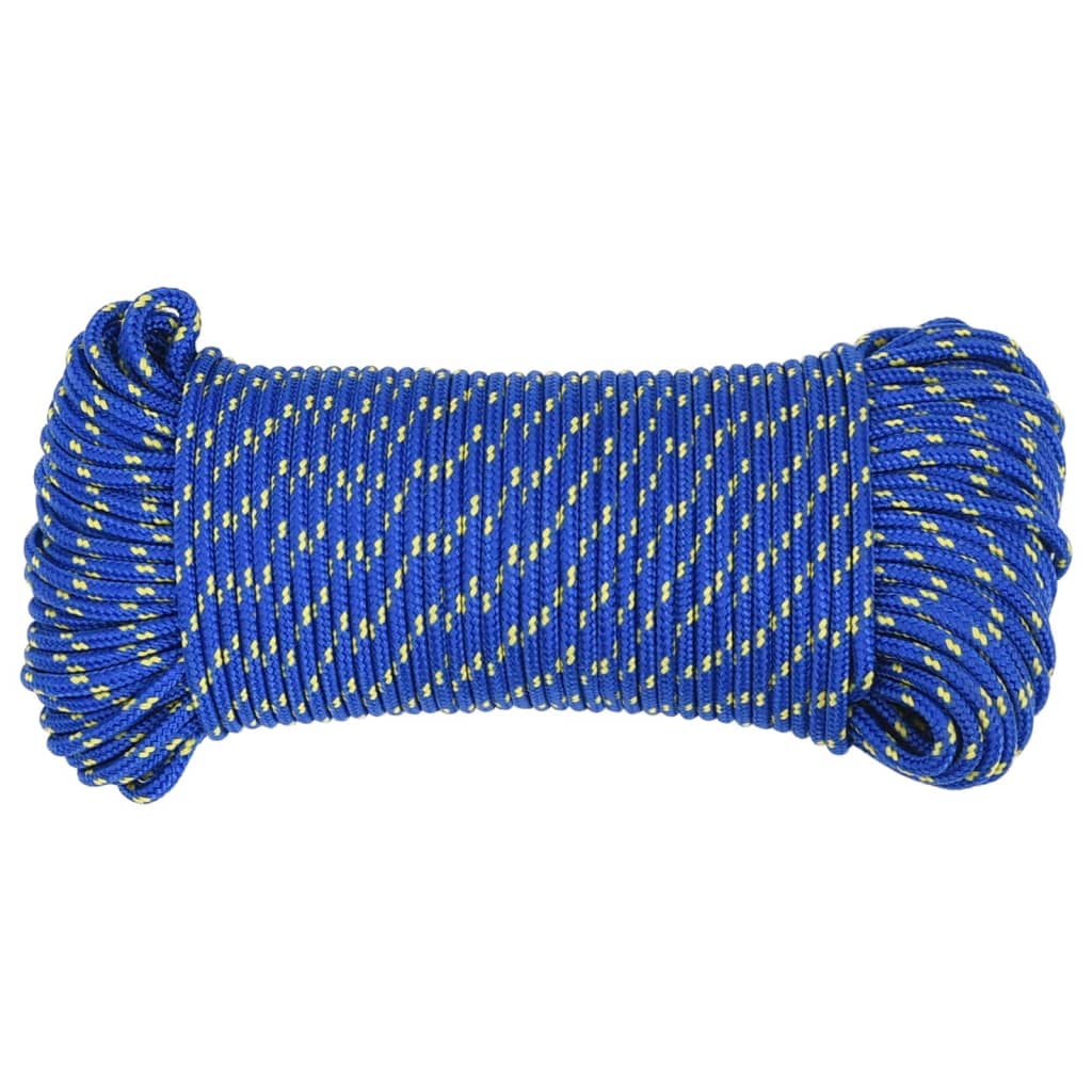 Boottouw 3 mm 500 m polypropyleen blauw Touw | Creëer jouw Trendy Thuis | Gratis bezorgd & Retour | Trendy.nl