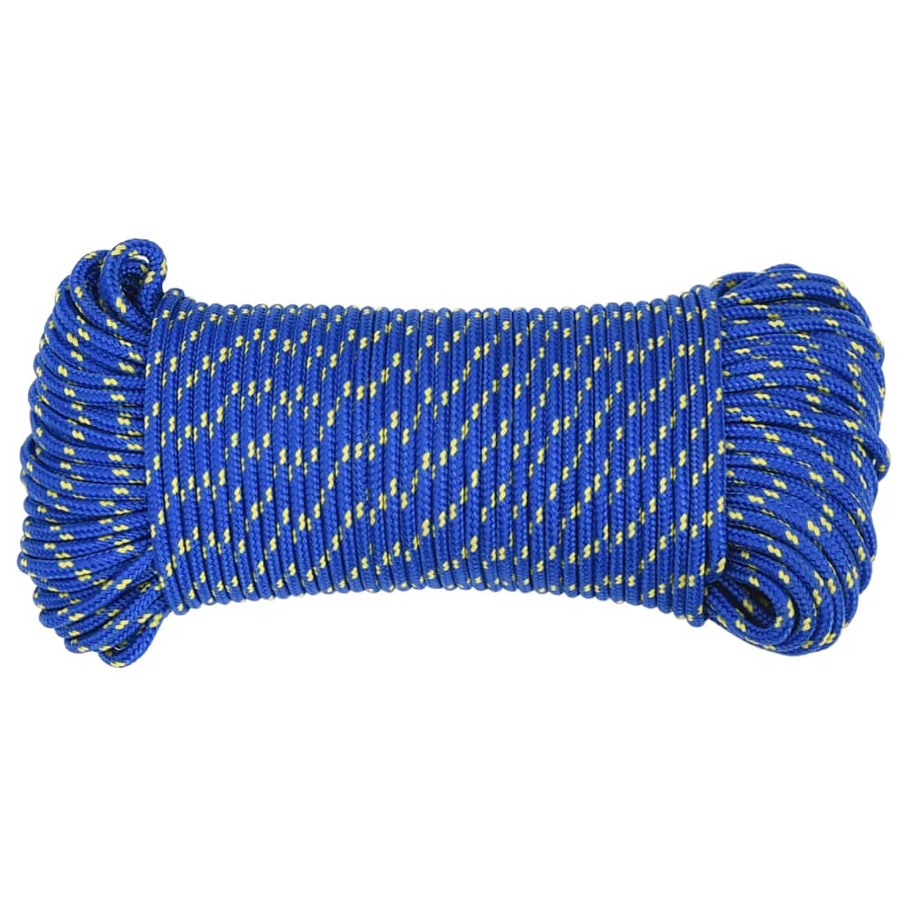 Boottouw 5 mm 25 m polypropyleen blauw