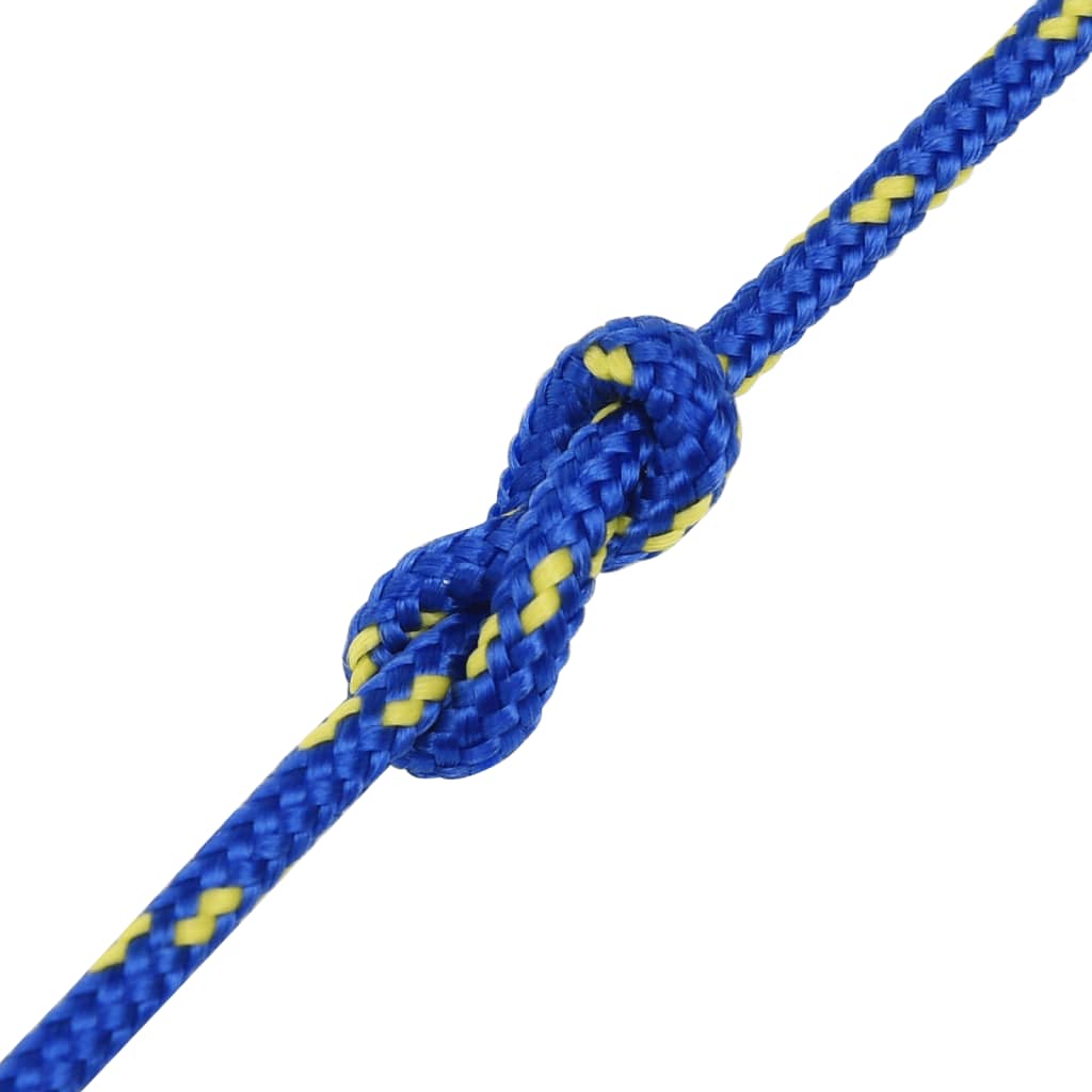 Boottouw 5 mm 25 m polypropyleen blauw