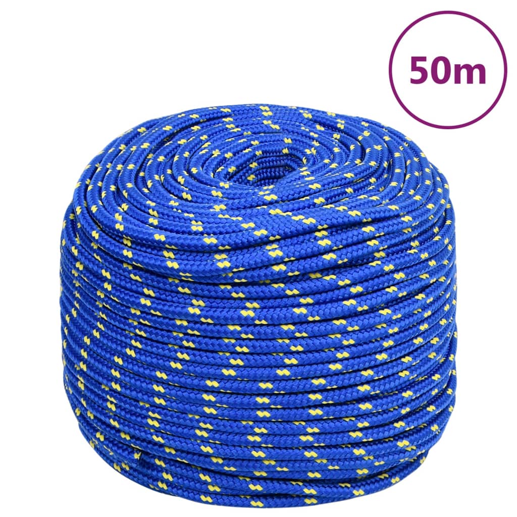 Boot touw 6 mm 50 m polypropyleen blauw Touw | Creëer jouw Trendy Thuis | Gratis bezorgd & Retour | Trendy.nl