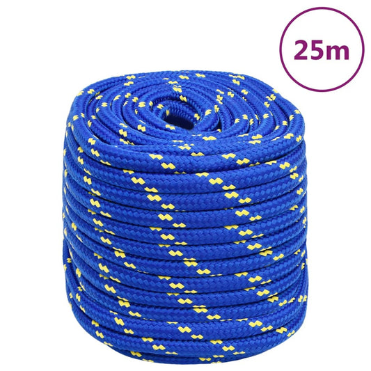 Boottouw 18 mm 25 m polypropeen blauw