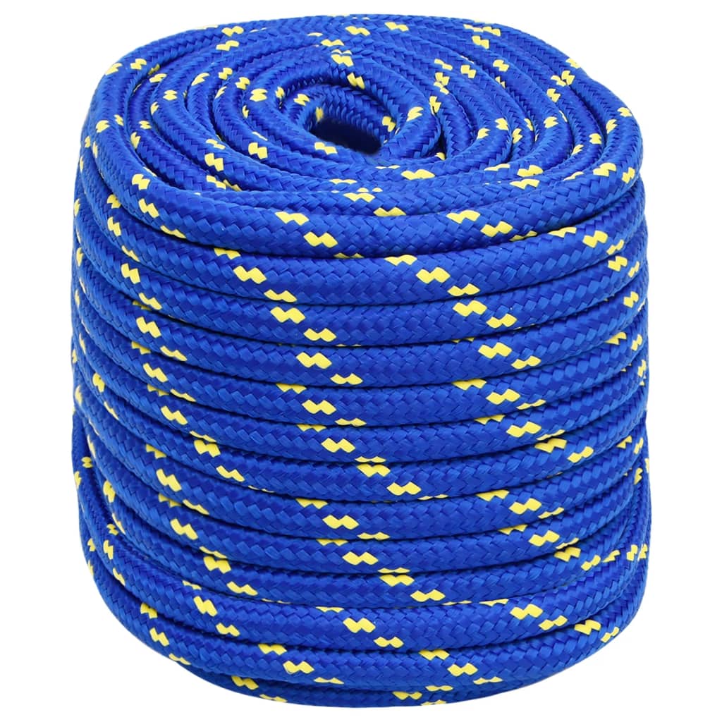 Boottouw 18 mm 25 m polypropeen blauw