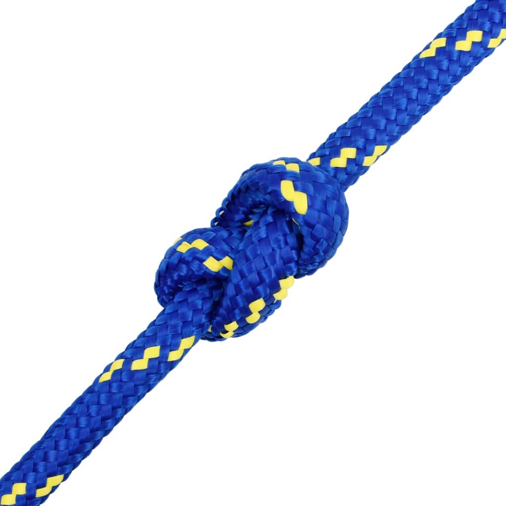 Boottouw 18 mm 25 m polypropeen blauw