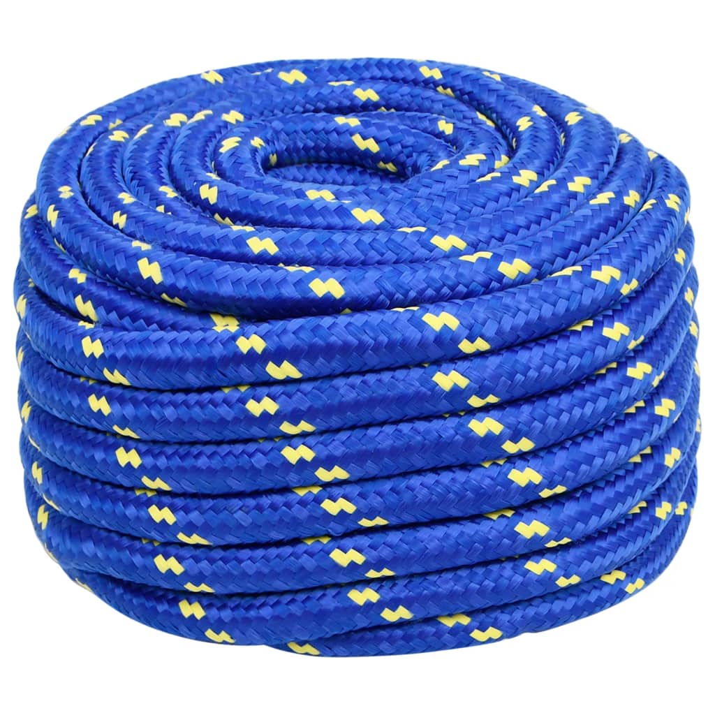 Boottouw 20 mm 50 m polypropeen blauw