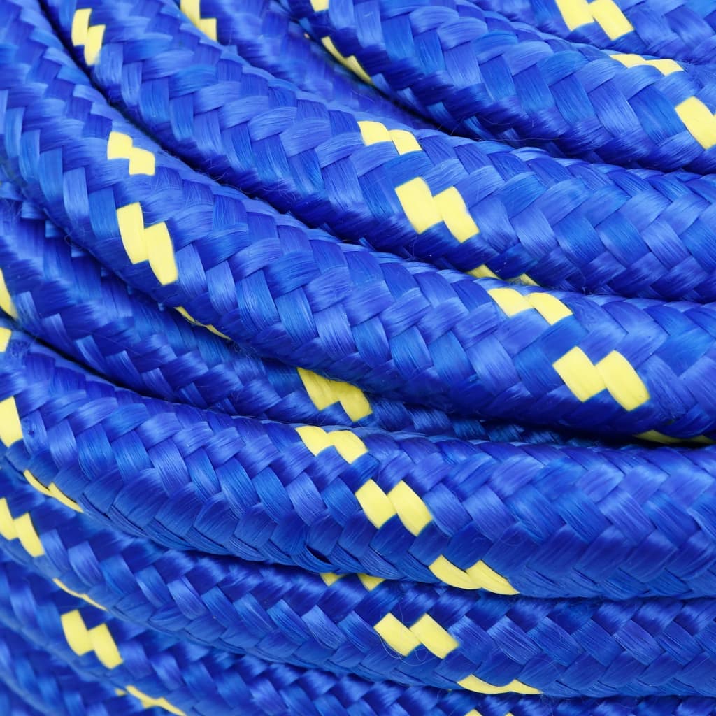 Boottouw 20 mm 50 m polypropeen blauw