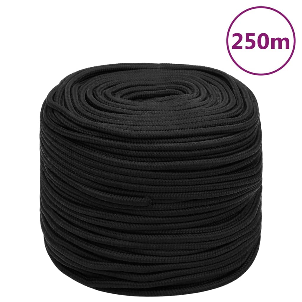 Boottouw 8 mm 250 m polypropeen zwart Touw | Creëer jouw Trendy Thuis | Gratis bezorgd & Retour | Trendy.nl