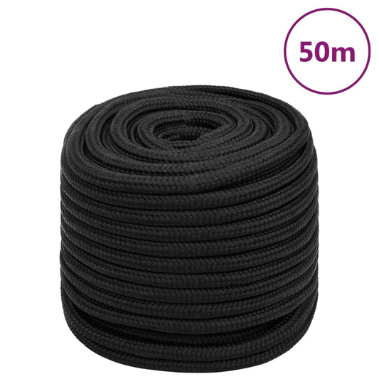 Boottouw 18 mm 50 m polypropeen zwart Touw | Creëer jouw Trendy Thuis | Gratis bezorgd & Retour | Trendy.nl