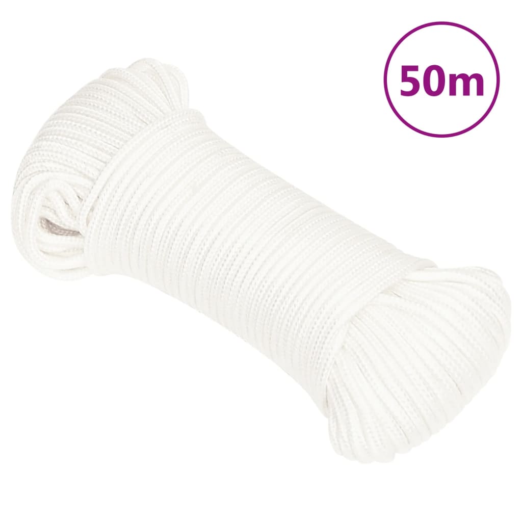 Boottouw 5 mm 50 m polypropyleen volwit Touw | Creëer jouw Trendy Thuis | Gratis bezorgd & Retour | Trendy.nl